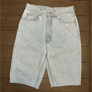 Jordache Basics VTG Womens Size 9 Denim Mom  Shorts High Waist Bermuda USA Made